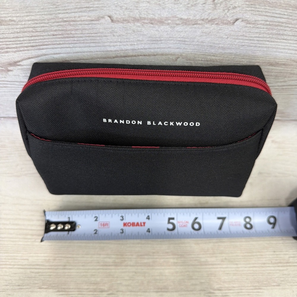Brandon Blackwood Flagship American Airlines 7.5x5 Canvas Bag Zipper Pouch EXC